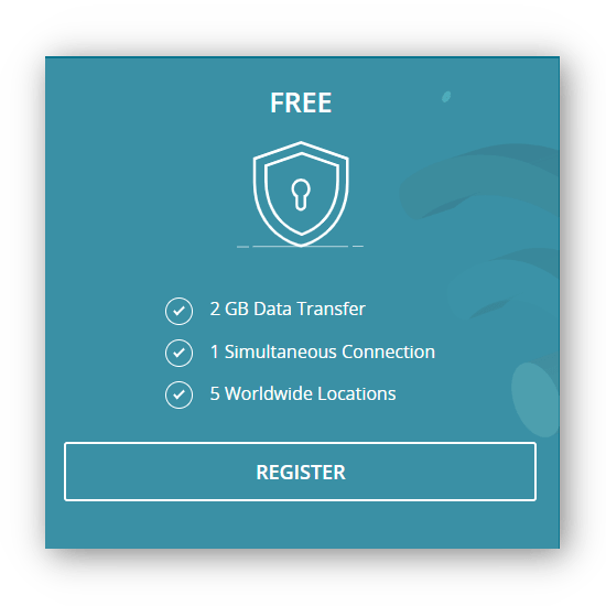 Tangkapan skrin dari laman web Hide.me yang menghubungkan ke pendaftaran langganan VPN percuma