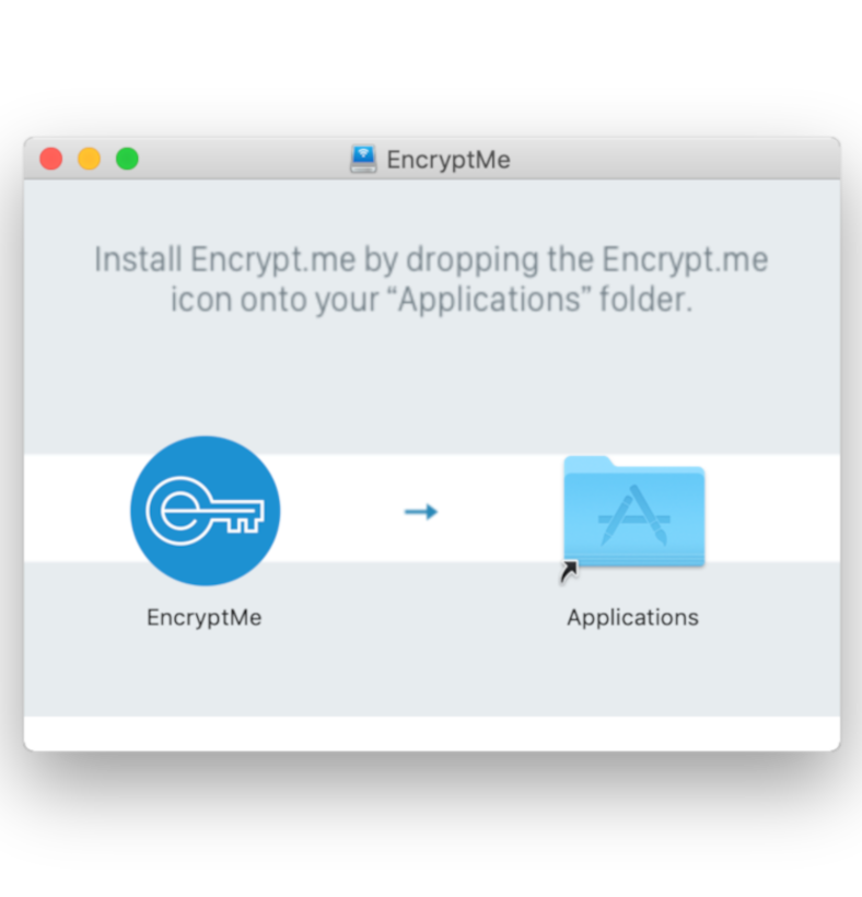 File di installazione di Encrypt.me
