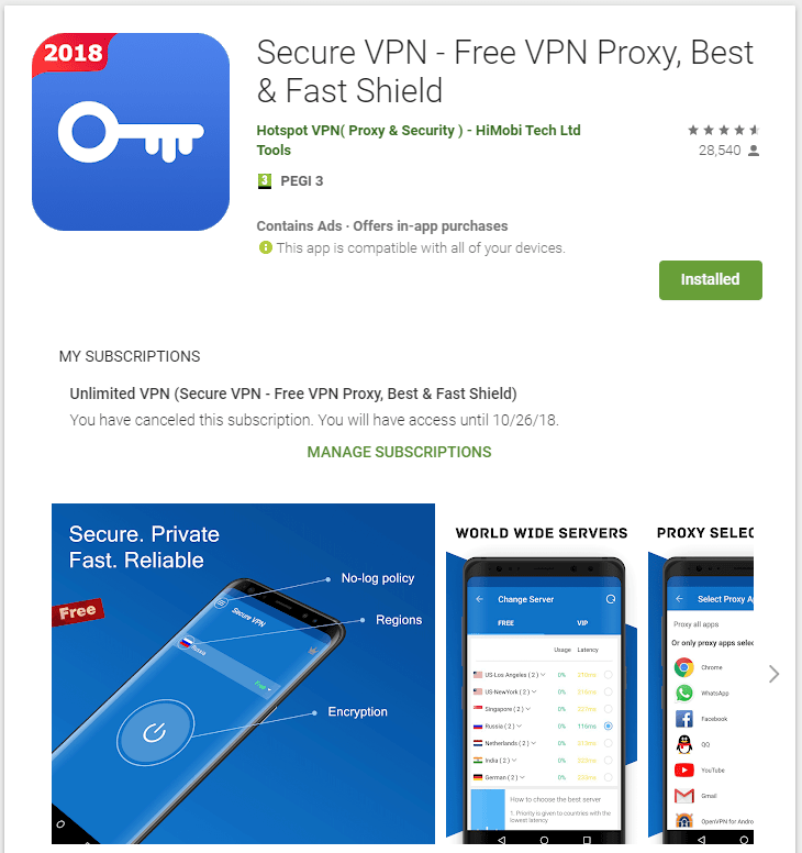 免费VPN调查：安全VPN