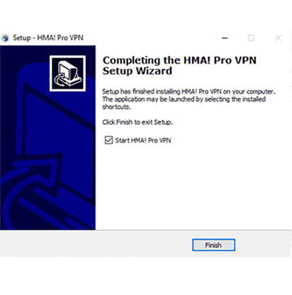 HideMyAss! instalación completa captura de pantalla en nuestro HMA! Revisión de VPN