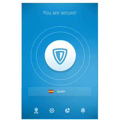 हमारे ZenMate VPN समीक्षा में ZenMate मुख्य स्क्रीन स्क्रीनशॉट